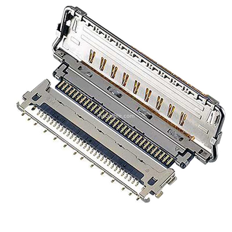 VS II 20846-020T 030T 040T 0,5 mm pitch, Gói kết nối đồng trục vi mô kiểu giao phối ngang