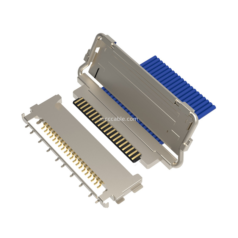 20846-020T-01 0.5mm pitch Cổng kết nối đồng trục nhỏ kiểu giao phối ngang