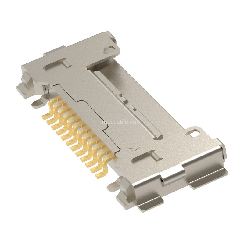 12Pin 20633-212T-01S Plug For Micro Coaxial Cable Assembly 0,4 mm pitch Loại giao phối ngang