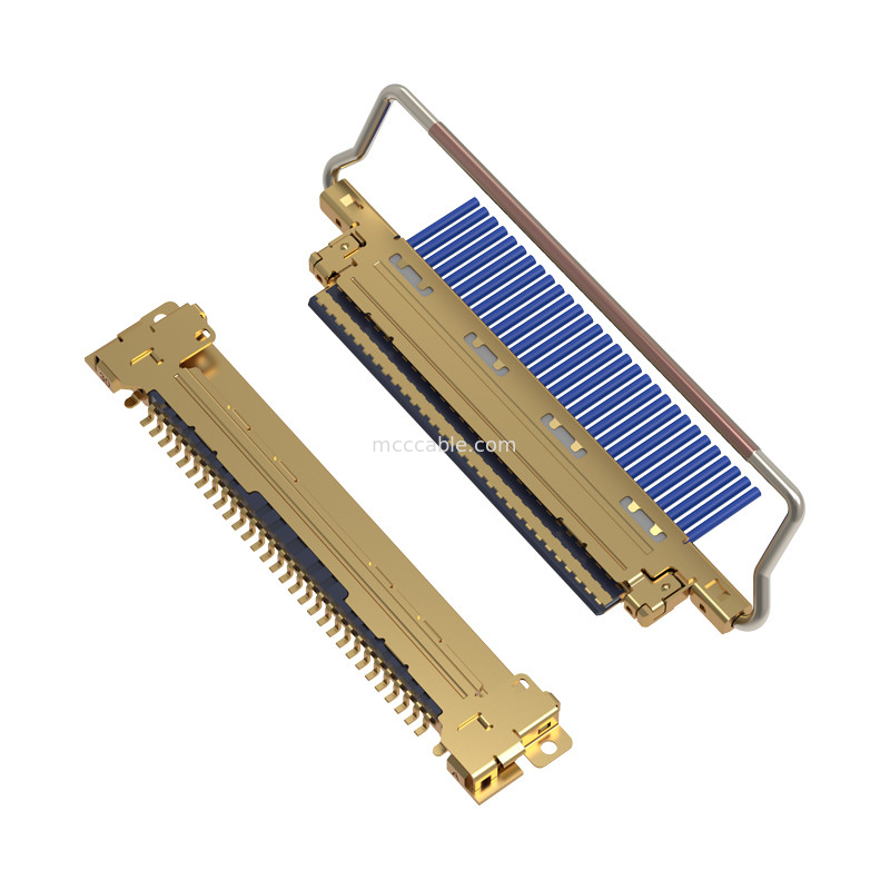 20453-230T-03 0,5 mm pitch Cổng kết nối đồng trục vi mô kiểu giao phối ngang