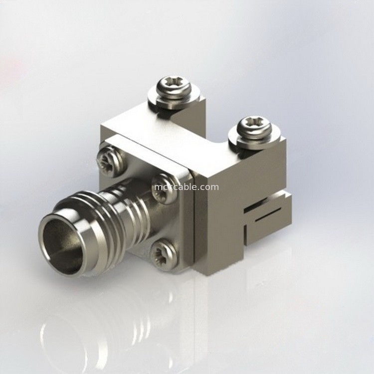 Đầu nối đồng trục RF vách ngăn 1,85 Mm Solderless Edge Mount Đầu nối thẳng PCB RF