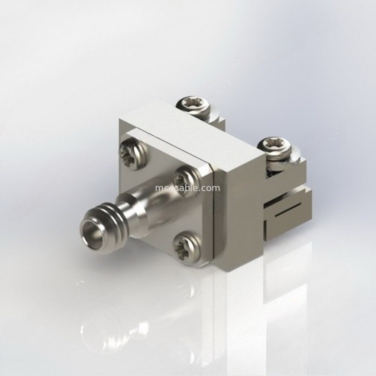 Đầu nối đồng trục RF vách ngăn 1,85 Mm Solderless Edge Mount Đầu nối thẳng PCB RF