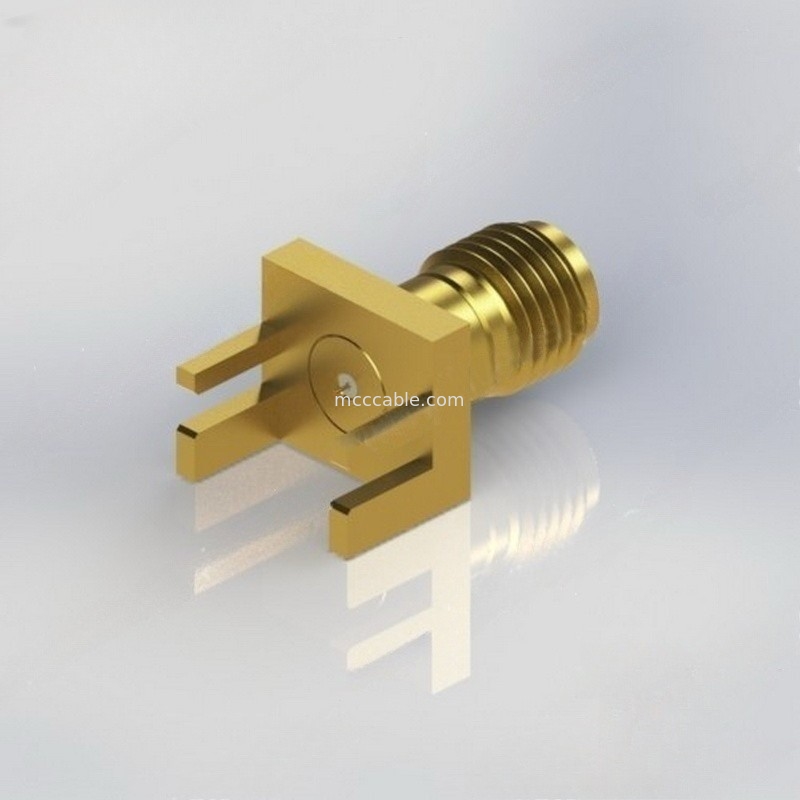 Đầu nối đồng trục RF 1mm bằng đồng thau OEM với chân 0,009