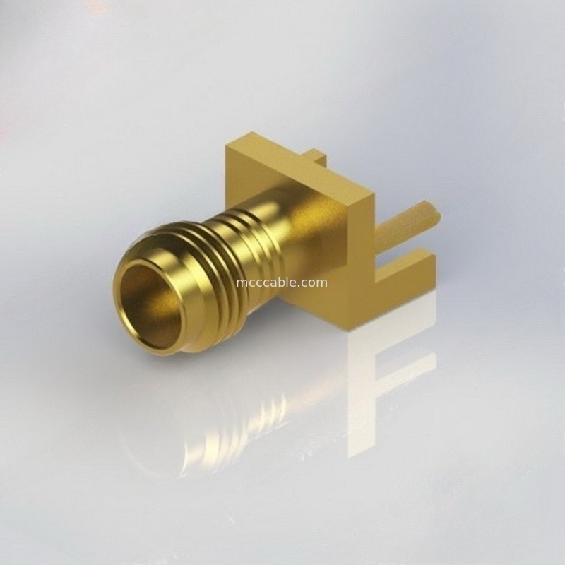 Đầu nối đồng trục RF 1mm bằng đồng thau OEM với chân 0,009