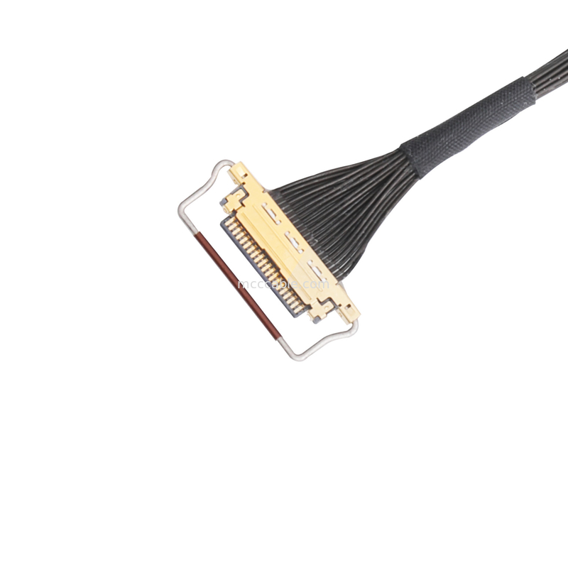 Lắp ráp cáp Oem Lvds 0,5mm Pitch 20453-220t-03 Đầu nối vi đồng trục loại giao phối ngang