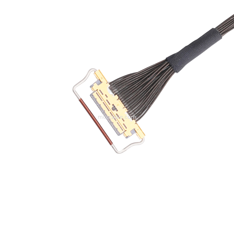 Lắp ráp cáp Oem Lvds 0,5mm Pitch 20453-220t-03 Đầu nối vi đồng trục loại giao phối ngang