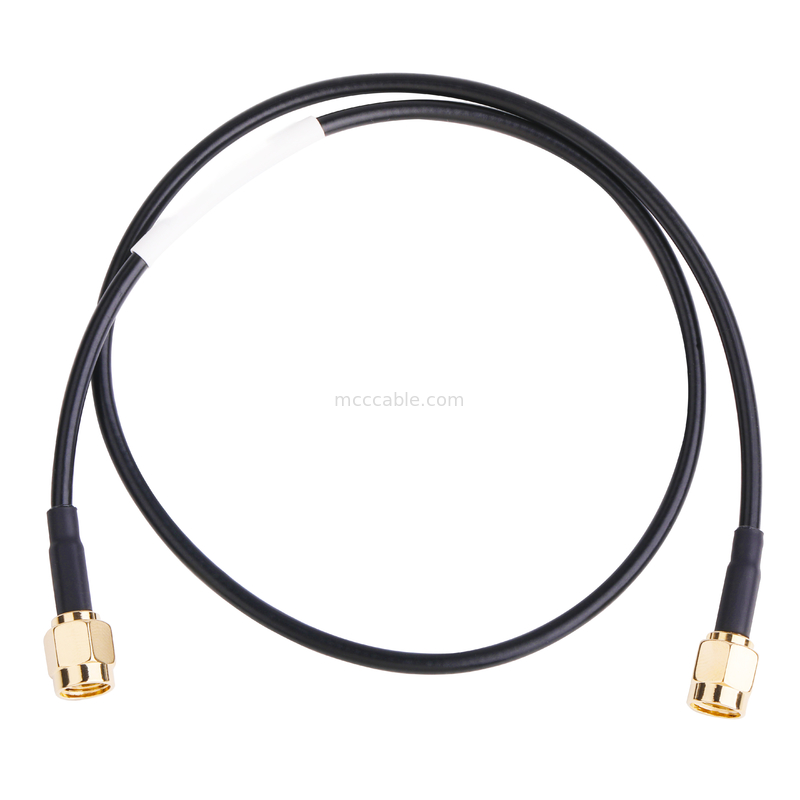 RF kết nối 50ohm Kháng Lmr100 RF đồng trục cáp Đen lcd lvds cáp cáp cao tốc samtec