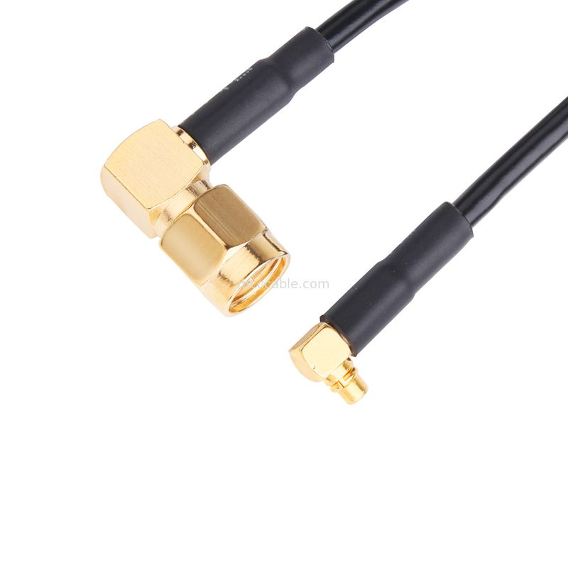 Lắp ráp cáp Micro Rg174 R / A Sma Male Plug To Ra Mmcx Male Plug