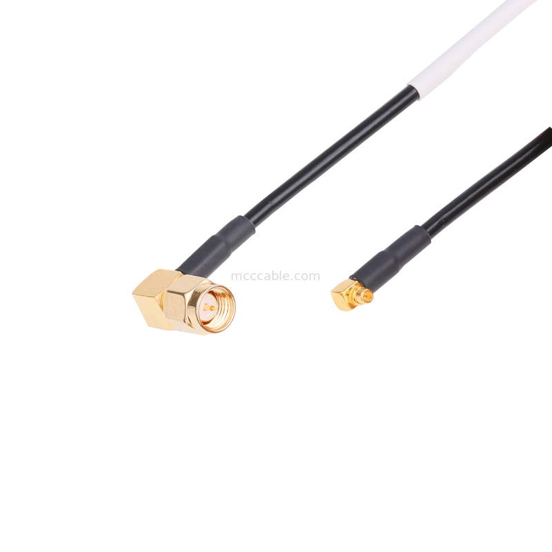 Lắp ráp cáp Micro Rg174 R / A Sma Male Plug To Ra Mmcx Male Plug