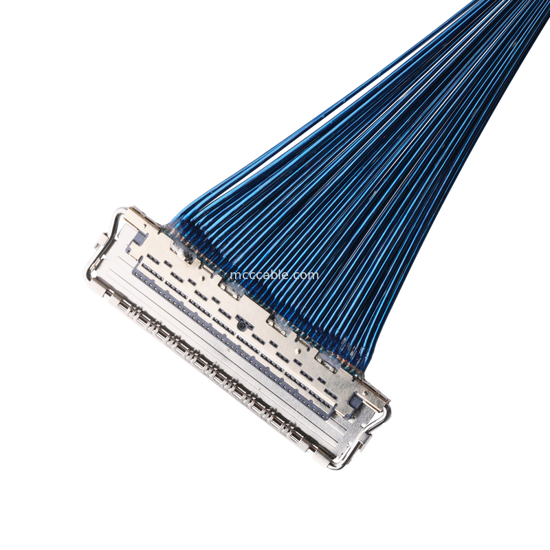 IDC CABLE 20679 20729 Series 20679-050T-01 50P 0.4mm Pitch Horizontal Mating Miniature Coaxial Cable tùy chỉnh