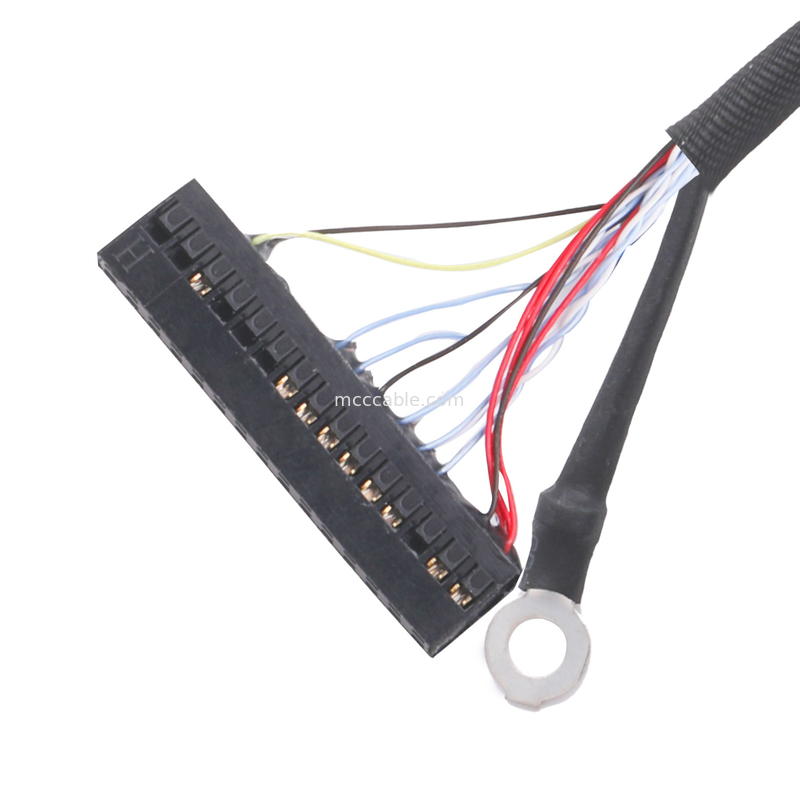 Lvds edp cáp Pitch 0.5mm Coaxial Cable Assembly Cơ thể chính hãng kéo vòng hoặc giả mạo