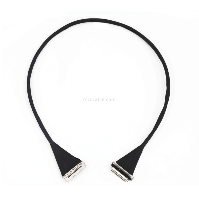 Tùy chỉnh 0,4 mm Pitch  20788 20679 30pin 40pin 50pin 60pin Đầu nối đồng trục siêu nhỏ Emi Shield Lvds Cable