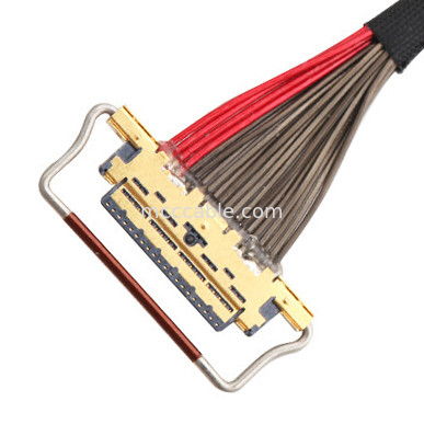 Cáp đồng trục UL EDP LVDS 0.4mm Pitch 20633-220T-01S 20 Pin Độ dài tùy chỉnh