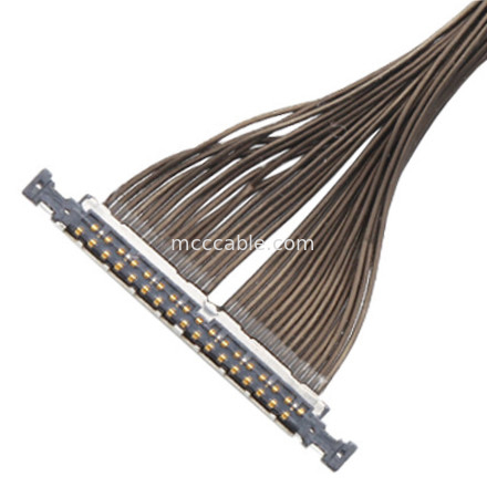32 Pin Micro Coaxial Cable 0.3mm Pitch 20496-032T-40 Lvds Cable cho máy bay không người lái 32P connector