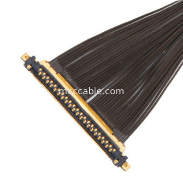 40P UL11130 46AWG Micro Coaxial Cable Assembly 20531-040t-02 IDC Forming OEM / ODM
