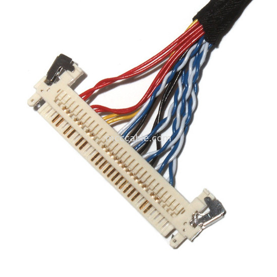 Tùy chỉnh chiều dài 2.0mm Pitch Lvds Cable Assembly 30 Pin  DF11-24DS-2C đến FI-X3OHL OEM / ODM