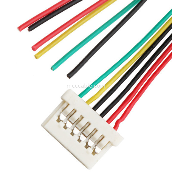 6DS 1.25mm Pitch  DF14 Lvds Lắp ráp cáp Crimping 6 Pin kết nối màn hình lvds