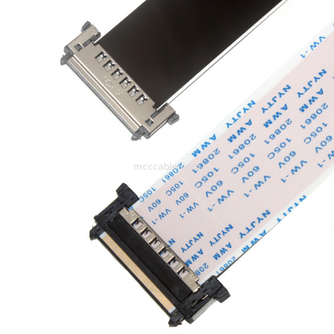 Cáp 16 chân FFC FPC 0,5 Pitch A Loại 20628 80C 60V VW 1 đầu nối màn hình lvds