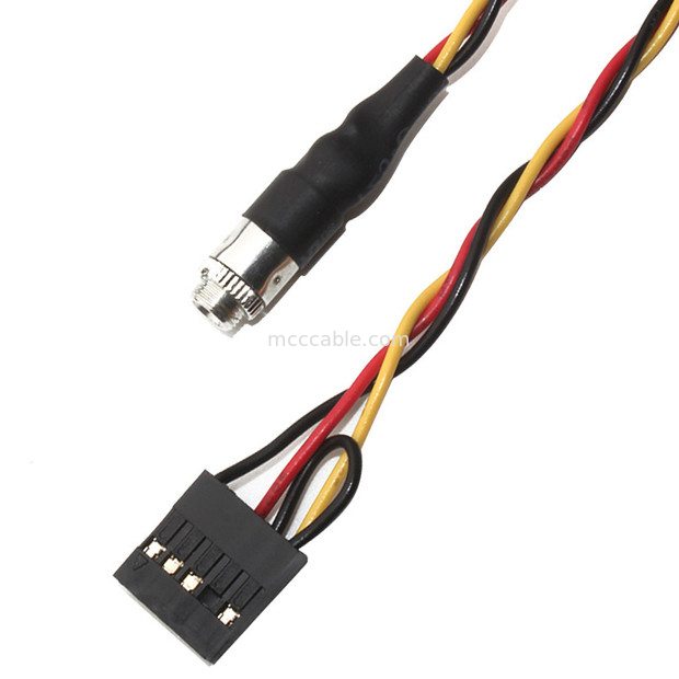 Molex 22 55 2101 Cáp tùy chỉnh Khai thác 2,54mm Pitch 3,5mm Giá treo bảng điều khiển Giắc cắm âm thanh