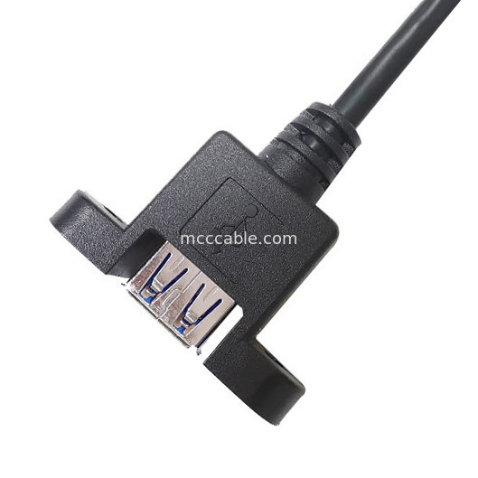 Bảng điều khiển USB 3.0 Gắn kết A x2 đến 20 Pin Đầu cắm Bo mạch chủ Tùy chỉnh Dây khai thác