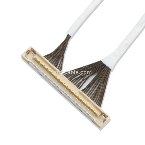 46 AWG 42 AWG Cáp đồng trục siêu nhỏ DF36 40P 0.4SD Đầu nối màn hình lvds dài 150MM
