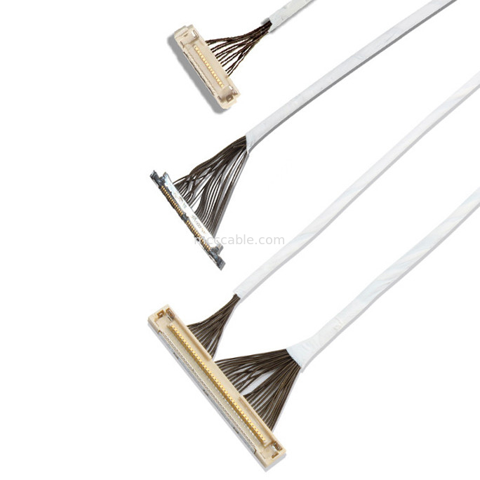 46 AWG 42 AWG Cáp đồng trục siêu nhỏ DF36 40P 0.4SD Đầu nối màn hình lvds dài 150MM