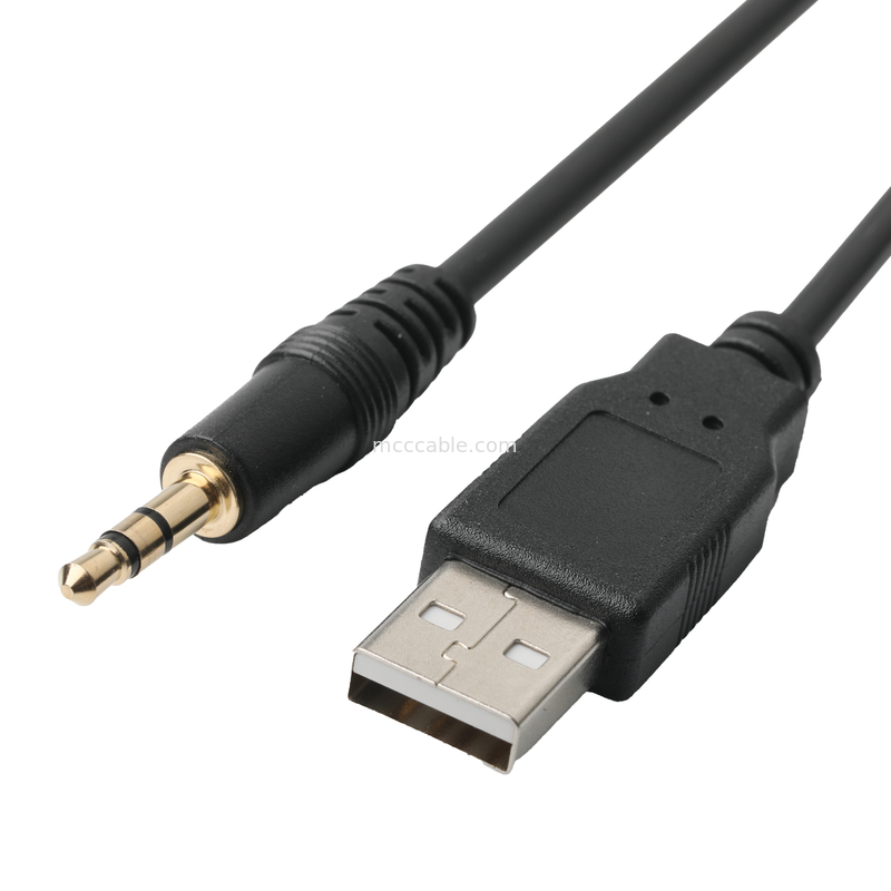 ISOBUS AUX nam Nối Dài Giắc Cắm Âm Thanh Nổi 3.5mm Cho O Jack USB Ổ Cắm Cáp
