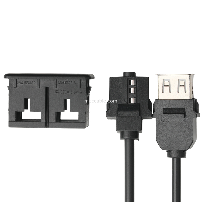 ISOBUS AUX nam Nối Dài Giắc Cắm Âm Thanh Nổi 3.5mm Cho O Jack USB Ổ Cắm Cáp