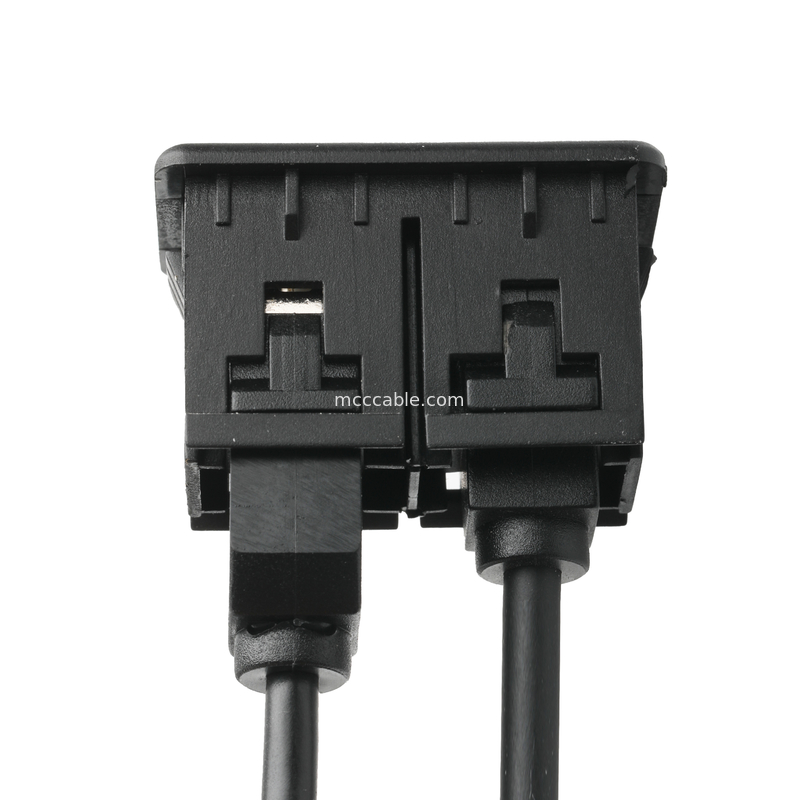 ISOBUS AUX nam Nối Dài Giắc Cắm Âm Thanh Nổi 3.5mm Cho O Jack USB Ổ Cắm Cáp