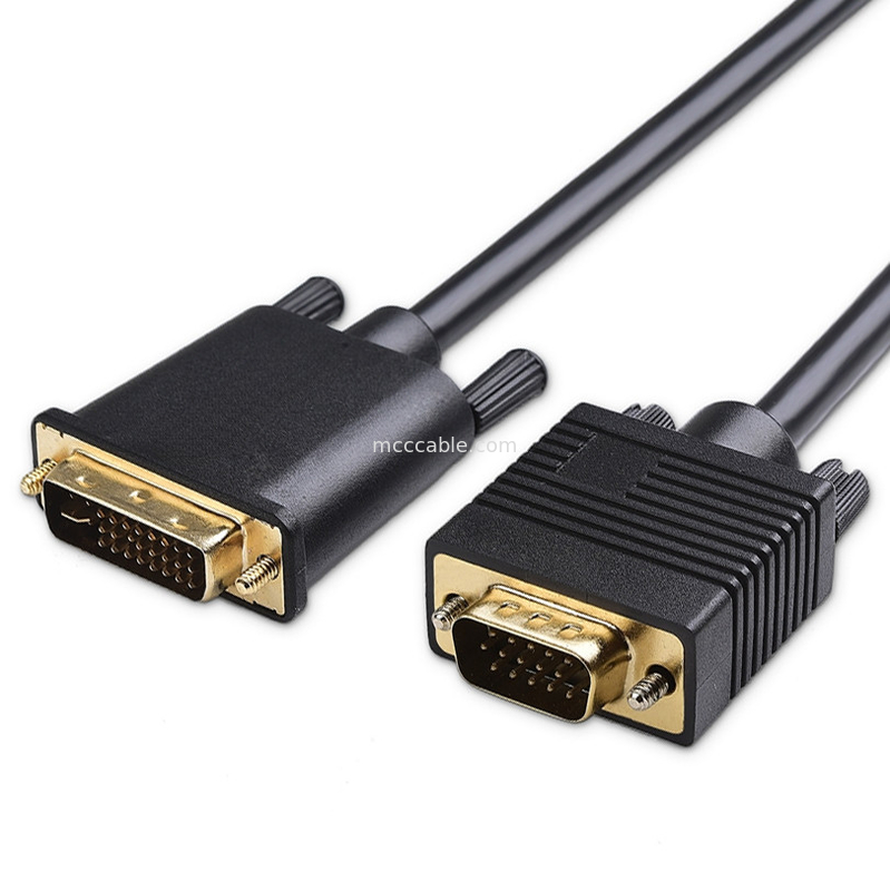 ROHS DVI-I 24 + 5 Pin để VGA Cable LVDS LCD Assembly Connector OEM / ODM