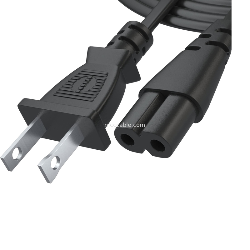 12ft dây điện 2 Prong Ac tường cắm 2 khe led LCD