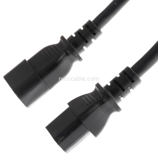 C13 đến C14 10a 250v dây điện 18 Awg C14 Mates với một ổ cắm C13
