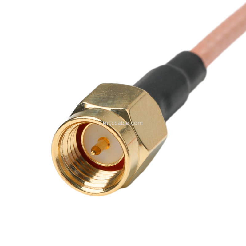 Oem / Odm Rg316 Cable Connector Sma Phụ nữ Bulkhead Jack Để nam thẳng cắm