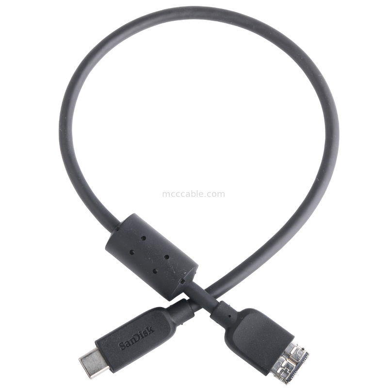 Rohs Cáp ổ cứng ngoài Usb-C đến Micro Usb 3.1 Gen 2 10 Gbps Độ dài tùy chỉnh