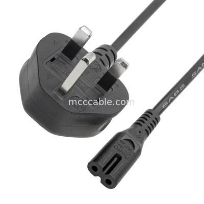 Rohs Cáp điện Bs1363 đến C7 2.5a 6 Ft 220v trong nhà