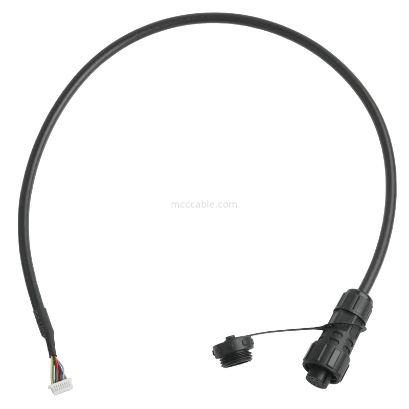 IP67 Máy kết nối chống nước M16 nữ đến SH1.0 9P UL 2464 28AWG*4PR+AEB Cable ROHS