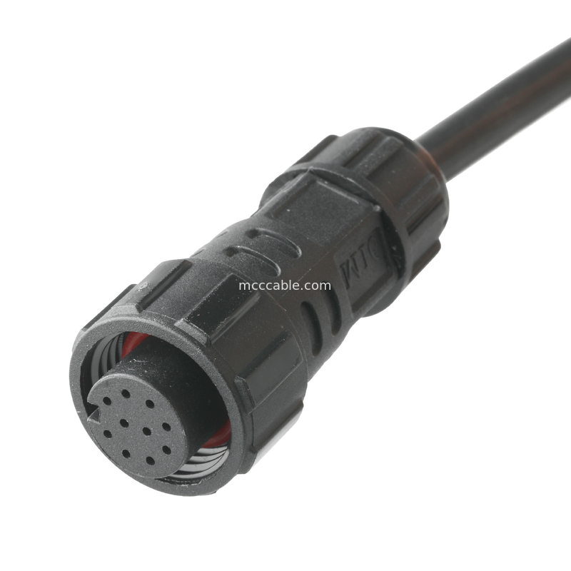 IP67 Máy kết nối chống nước M16 nữ đến SH1.0 9P UL 2464 28AWG*4PR+AEB Cable ROHS