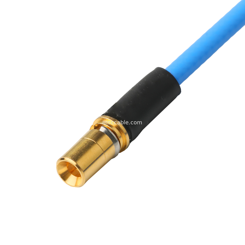 Kết nối RF Phòng nối cáp đồng trục PIM thấp Dụng độ linh hoạt TFT-5G-402 Được bảo vệ đôi với áo khoác FEP màu xanh