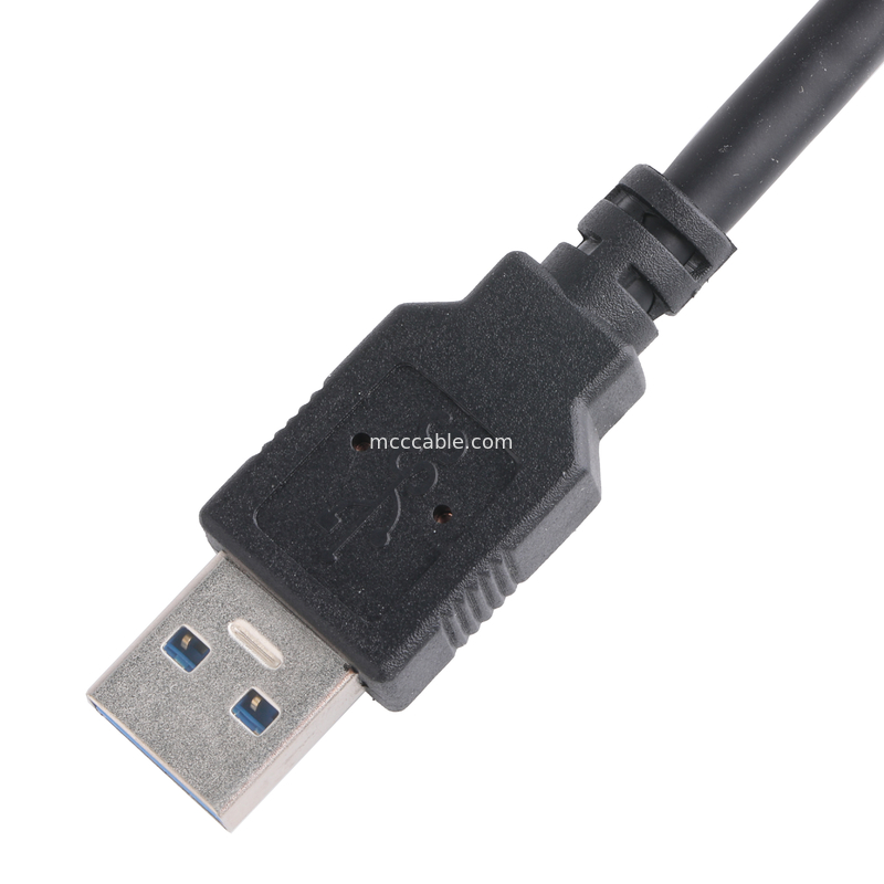 Màu đen 5gbps Usb 3.0 đến Usb Micro B Độ dài cáp sạc Tùy chỉnh Rohs