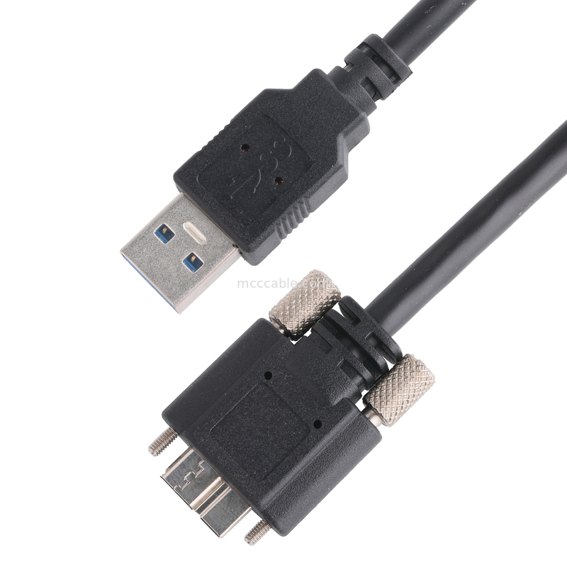 Màu đen 5gbps Usb 3.0 đến Usb Micro B Độ dài cáp sạc Tùy chỉnh Rohs