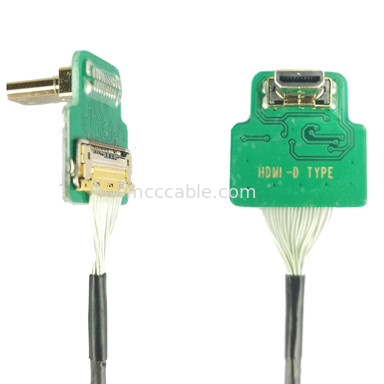 Bộ điều hợp kết nối MIPI ROHS HDMI-D Adapter Micro Elbow Head HDMI-D đến 20454-220-02 20455 20453