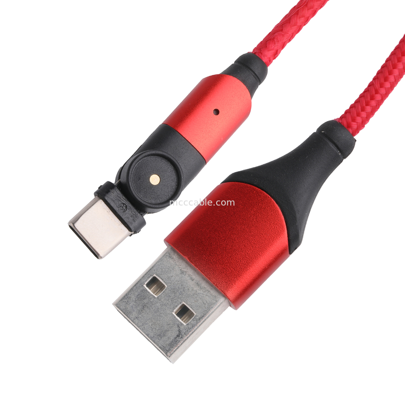 180 độ quay USB 3.0 loại A đến loại C cáp 1.5m nhôm Shell sạc