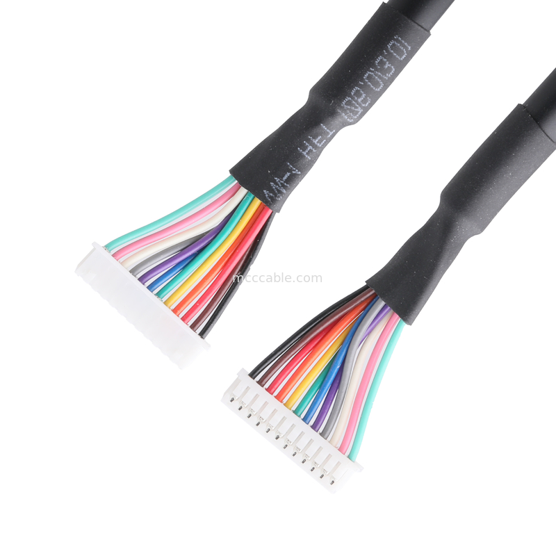 MX1.25-12P Lvds Cable Assembly HSGWP/N 1025-H-12P-N-HF UL20276 28AWG*12C OD 5.5mm