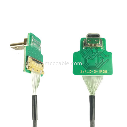Micro HDMI Straight Head 20454-220-02 20455 20453 Micro HDMI-D-2 đến  OEM / ODM
