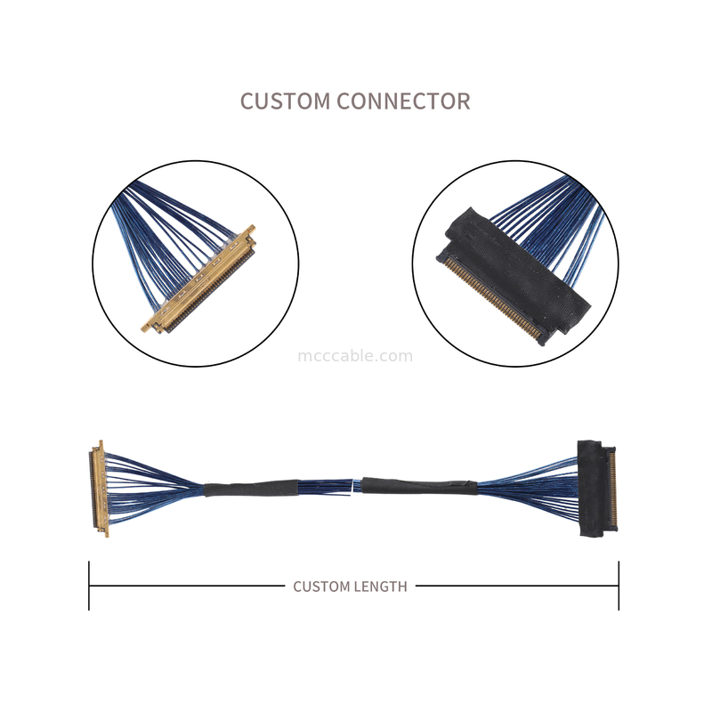 Lvds JAE Micro Coaxial Cable FI JT40C CSH1 đến HD1P040MA1 Để sử dụng trong các thiết bị thực tế ảo