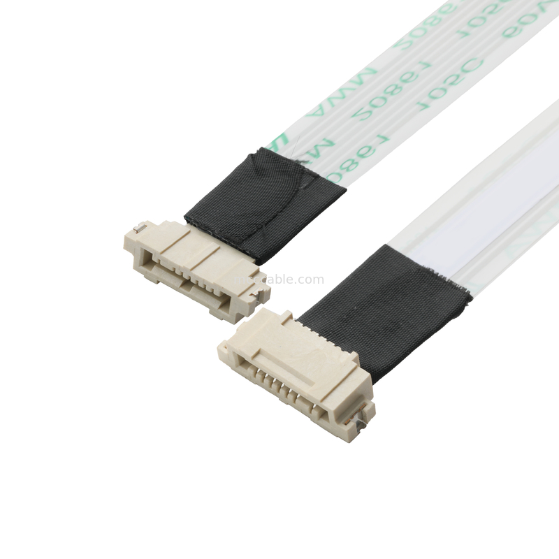 ROHS FFP / FPC 6Pin Màu trắng IS100-L08T-C46-C đến HS100-L08N-N62 Đen Pitch 1.0mm OEM / ODM