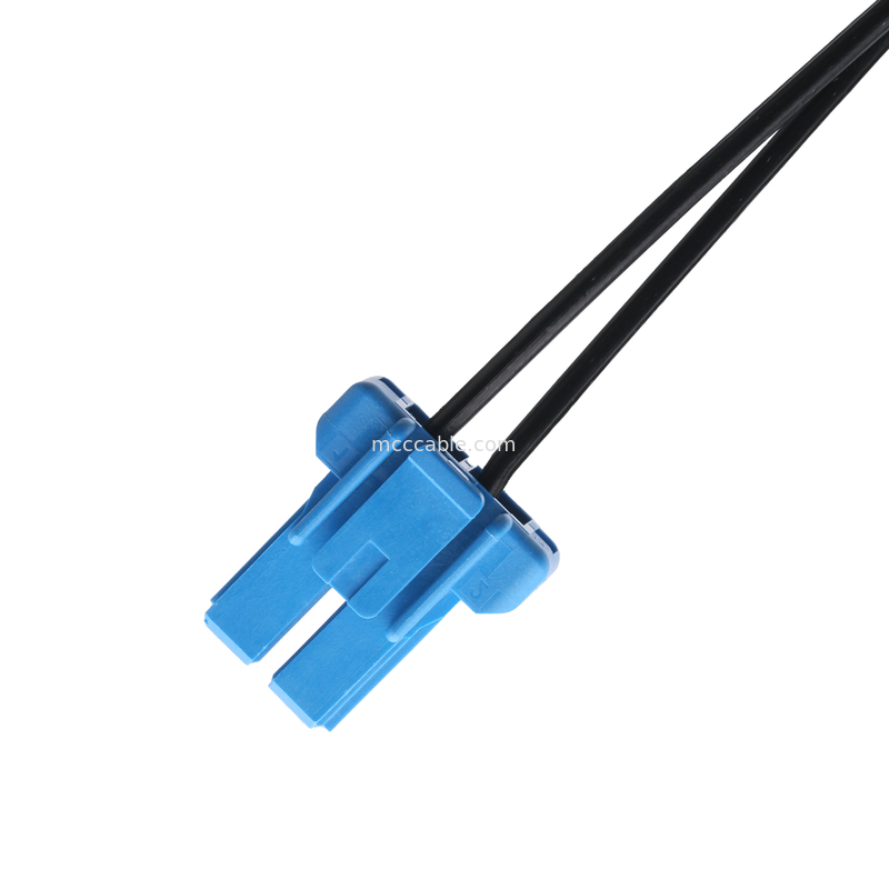 DC Plug 2.1 * 5.5mm Load Type PVC Sự xuất hiện Molding To TE Blue Housing 2P Connector Cable nữ