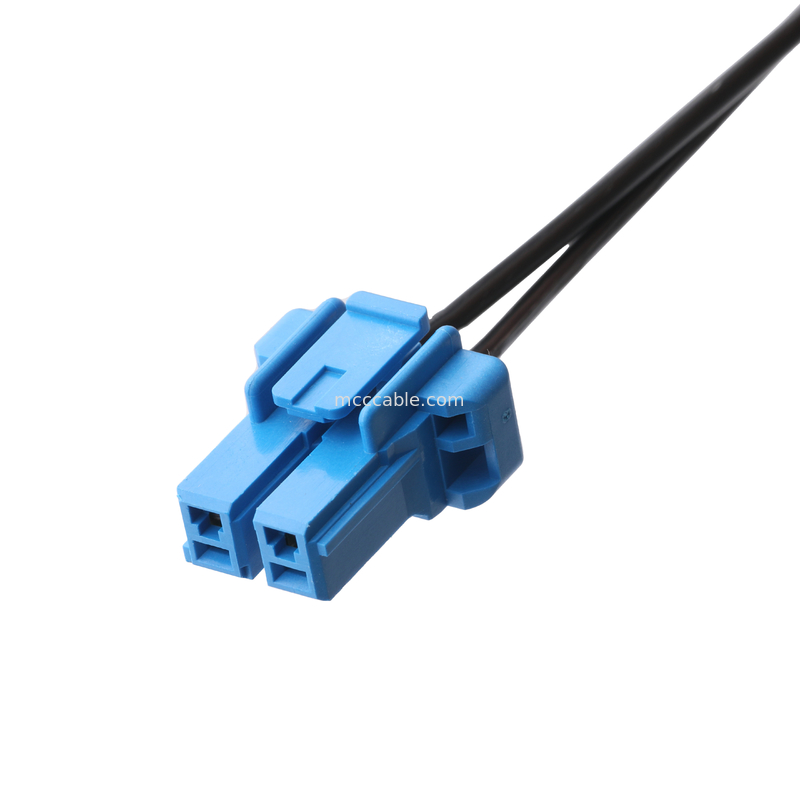 DC Plug 2.1 * 5.5mm Load Type PVC Sự xuất hiện Molding To TE Blue Housing 2P Connector Cable nữ