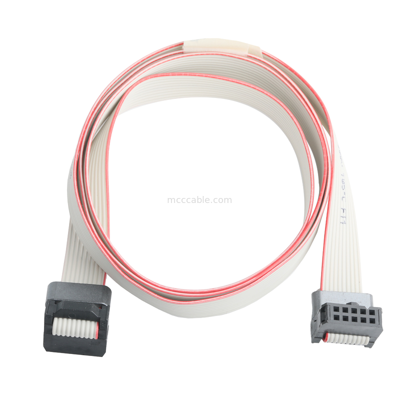 IDC FC-10Pin 2,54mm pitch UL2651 28AWG*10P Idc Flat Ribbon Cable 1,27mm Pitch 10 Pin Cho điện tử OEM / ODM