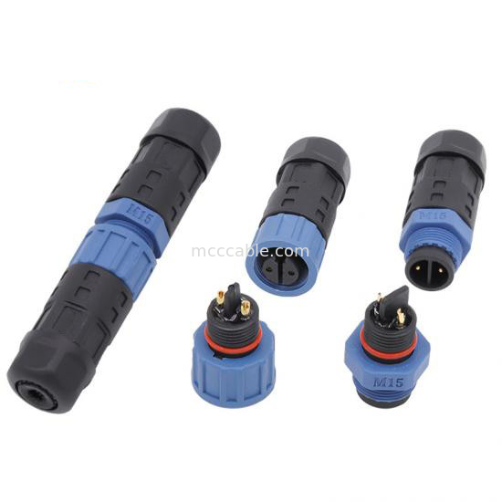 M15 Công nghiệp 2, 3 pin kết nối tròn M15 Lò kiểu kết hợp kết nối chống nước IP67